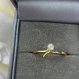 Gold Plated Diana Ring- Sterling Silver