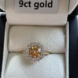 9ct Gold Champagne Blossom Ring