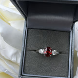 Sterling Silver Garnet Ring