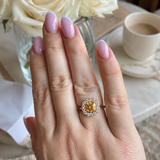 9ct Gold Champagne Blossom Ring