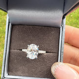 Sterling Silver Halo with Encrusted Band and Hidden Halo Ring- Silver