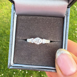 Luna Grace Three-Stone Ring- Sterling Silver