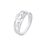 Celtic Promise Claddagh Ring - Sterling Silver