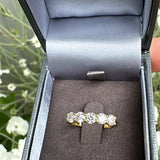 Moissanite Eternity Ring- 9ct Yellow Gold