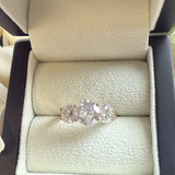 9ct Gold Deluxe Emily 4ct Trilogy Ring