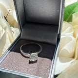 Sterling Silver Circle Diamond Cut Ring
