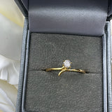 Gold Plated Diana Ring- Sterling Silver