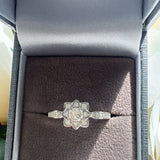 Eternal Bloom Moissanite Ring- Silver