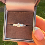 Luna Grace Three-Stone Ring- Sterling Silver