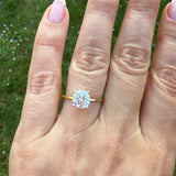 Sterling Silver Gold Plated Sorrento Ring- Up to size U