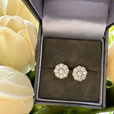 Sterling Silver Flower Earrings