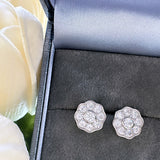 Sterling Silver Flower Earrings