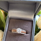 Sterling Silver Three Tier Two Tone Ring
