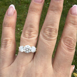 9ct Gold Deluxe Emily 4ct Trilogy Ring