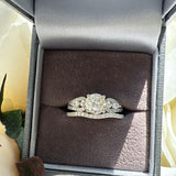 Sterling Silver Twin Solitaire Set Rings