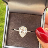 Adira - Sterling Silver Pear Shaped Ring