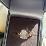 Sterling Silver Rose  Gold Plated Halo Ring