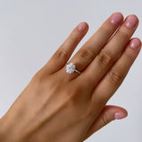 Sterling Silver Halo Ring- Silver