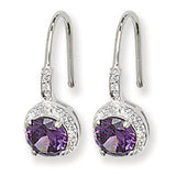 Amethyst Sterling Silver Drop Earrings