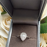 Sterling Silver Pear-Shaped Ring