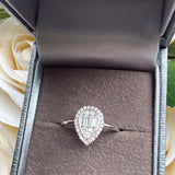 Sterling Silver Pear-Shaped Ring