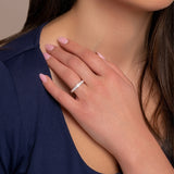 Sterling Silver Full Eternity Ring- Up to size U