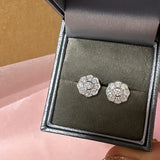 Sterling Silver Flower Earrings