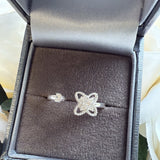 Sterling Silver Flower Spinning Ring