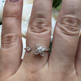 Sterling Silver Flower Spinning Ring
