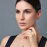 Sterling Silver Emerald Claddagh Ring - May