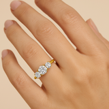 Emily Moissanite Ring- Gold