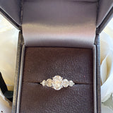 Celeste 2.5ct Moissanite Cluster Ring- Sterling Silver