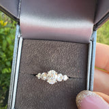 Celeste 2.5ct Moissanite Cluster Ring- Sterling Silver