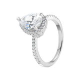 Adira - Sterling Silver Pear Shaped Ring