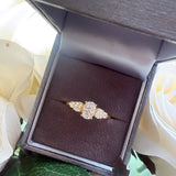 Gold-Plated Sterling Silver Five-Stone Ring