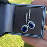 Sterling Silver Sapphire Earrings