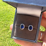 Sterling Silver Sapphire Earrings