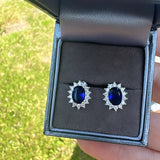 Sterling Silver Sapphire Earrings