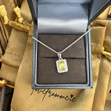 Sterling Silver Citrine Pendant & Chain