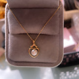 Solid 9ct Gold Pearl  Pendant (9ct Solid Gold pendant & chain)