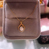 Solid 9ct Gold Pearl  Pendant (9ct Solid Gold pendant & chain)