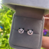 Sterling Silver Cat Earrings