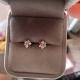 Sterling Silver Flower Earrings