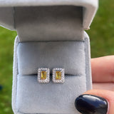 Sterling Silver Citrine Studs