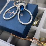 Sterling Silver Sapphire Ring