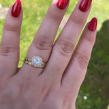 Sterling Silver Gold Plated Princess Ring Set