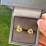 Gold Basket Earrings