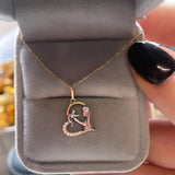 9ct solid Gold Mother & BallPendant (9ct Solid Gold pendant & chain)