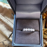 Moissanite Eternity Ring- Silver