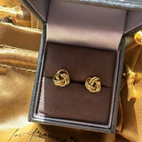 Gold Basket Earrings